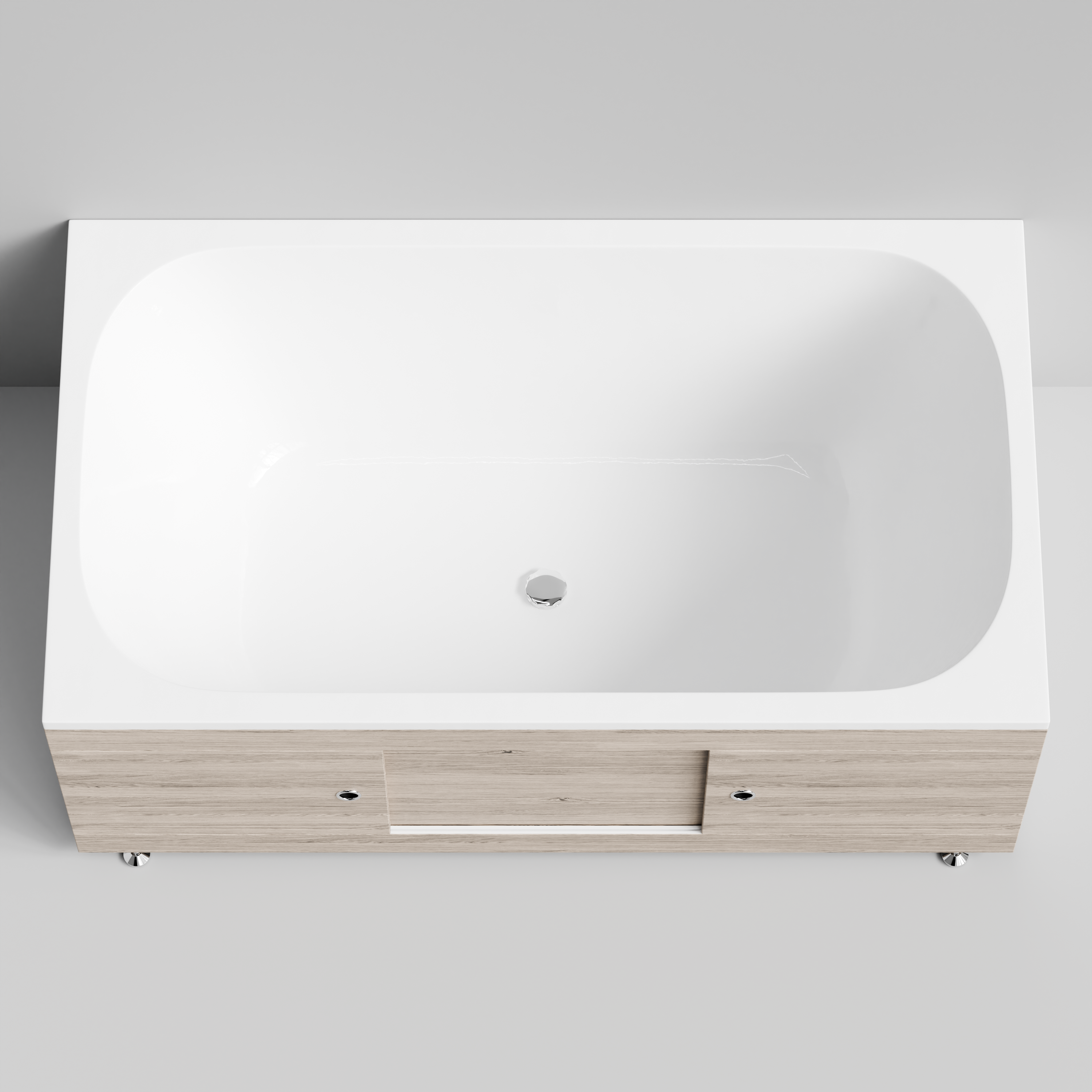 Экран под ванну Vod-ok Купе 150 раздвижной Дубослив ореховый светлый