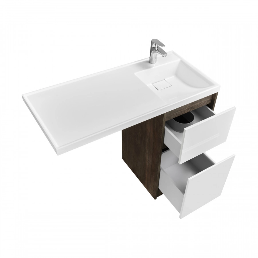 Тумбы под раковину AQUATON Лондри 40 Дуб Кантри/белый