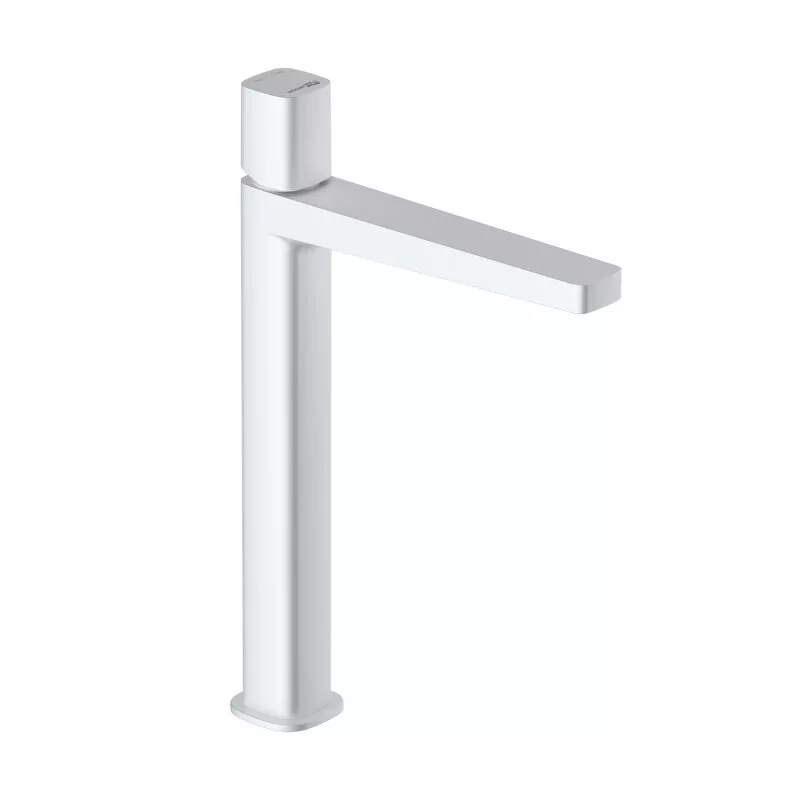 Смеситель для раковины WasserKraft Saale 9503H белый Soft-touch