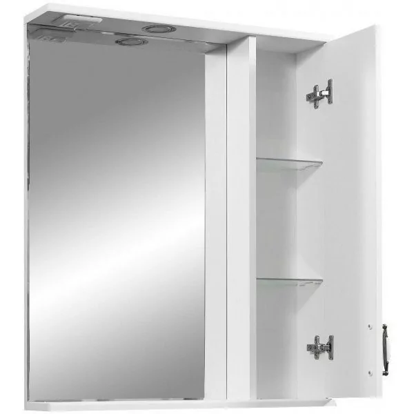 Зеркало-шкаф Stella Polar Кармела 65 R свет, белая ольха