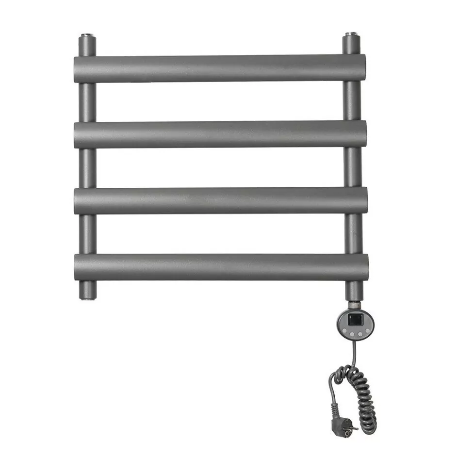 Полотенцесушитель электрический Domoterm Альфа П4 500х496 ER правый, графит