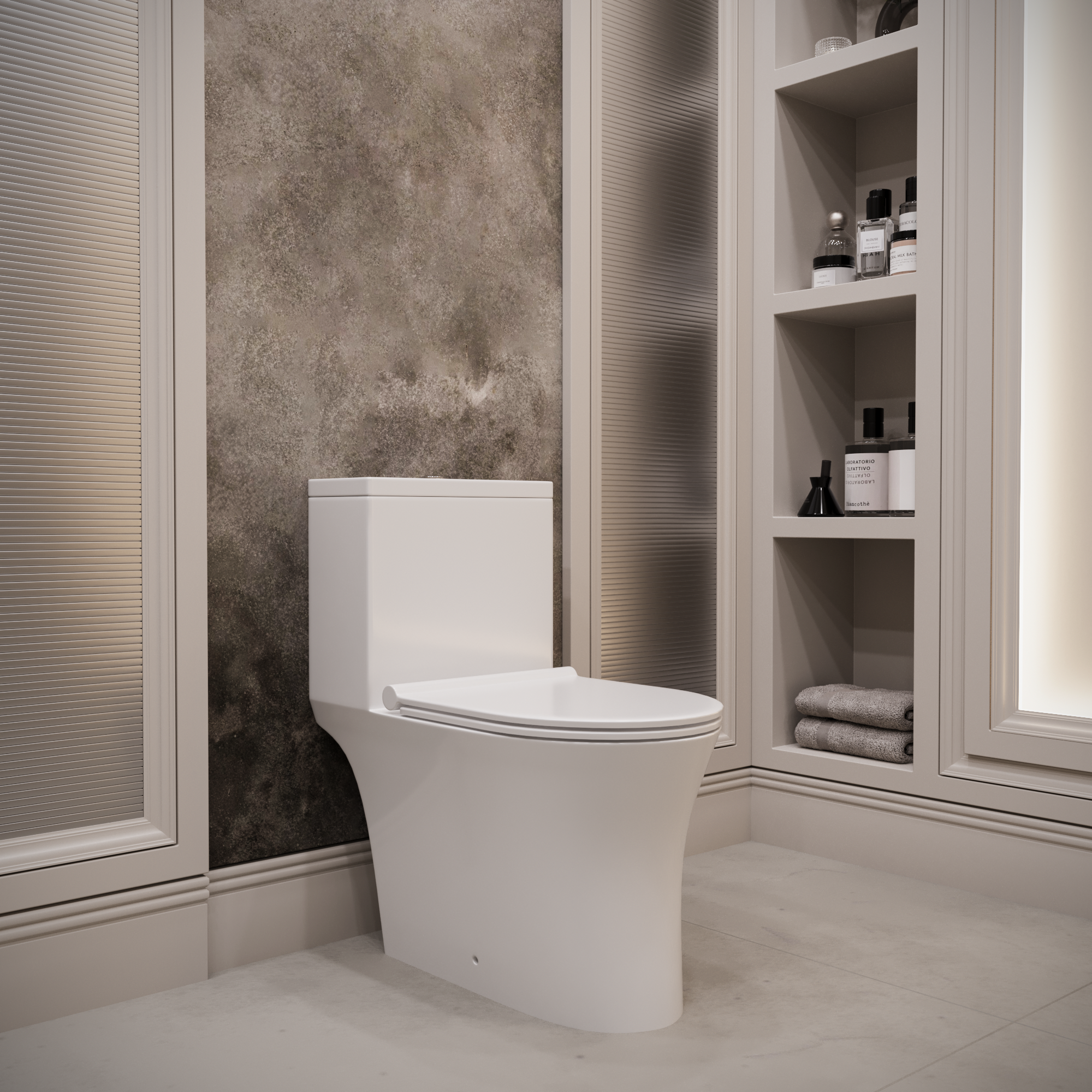 Унитаз моноблок напольный Stella Polar Мурсия KN1197000, белый