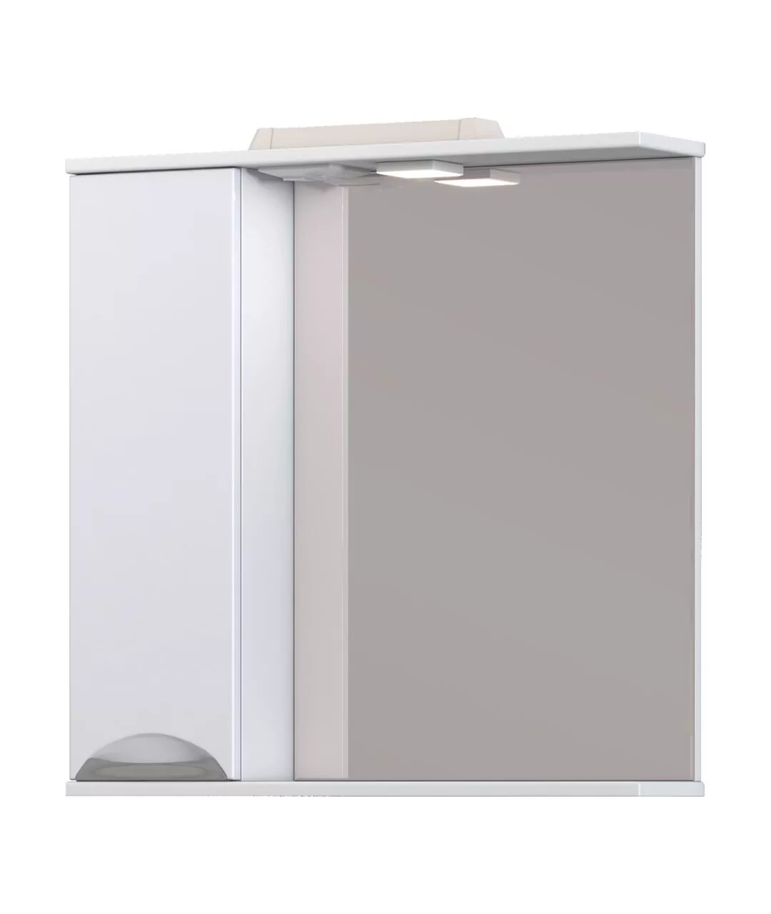 Зеркало с шкафчиком Vigo Callao 70 L, свет, белый