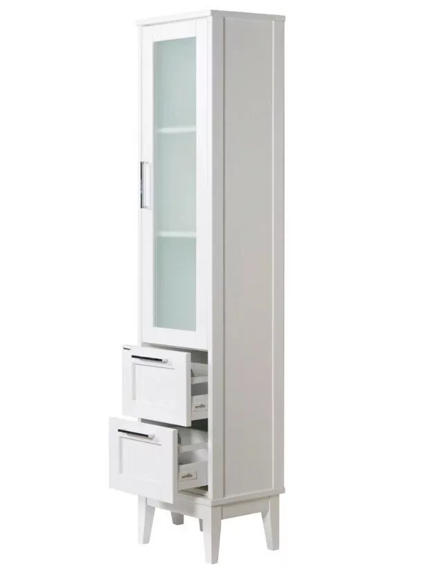 Пенал напольный ValenHouse Эйвори 40 R белый