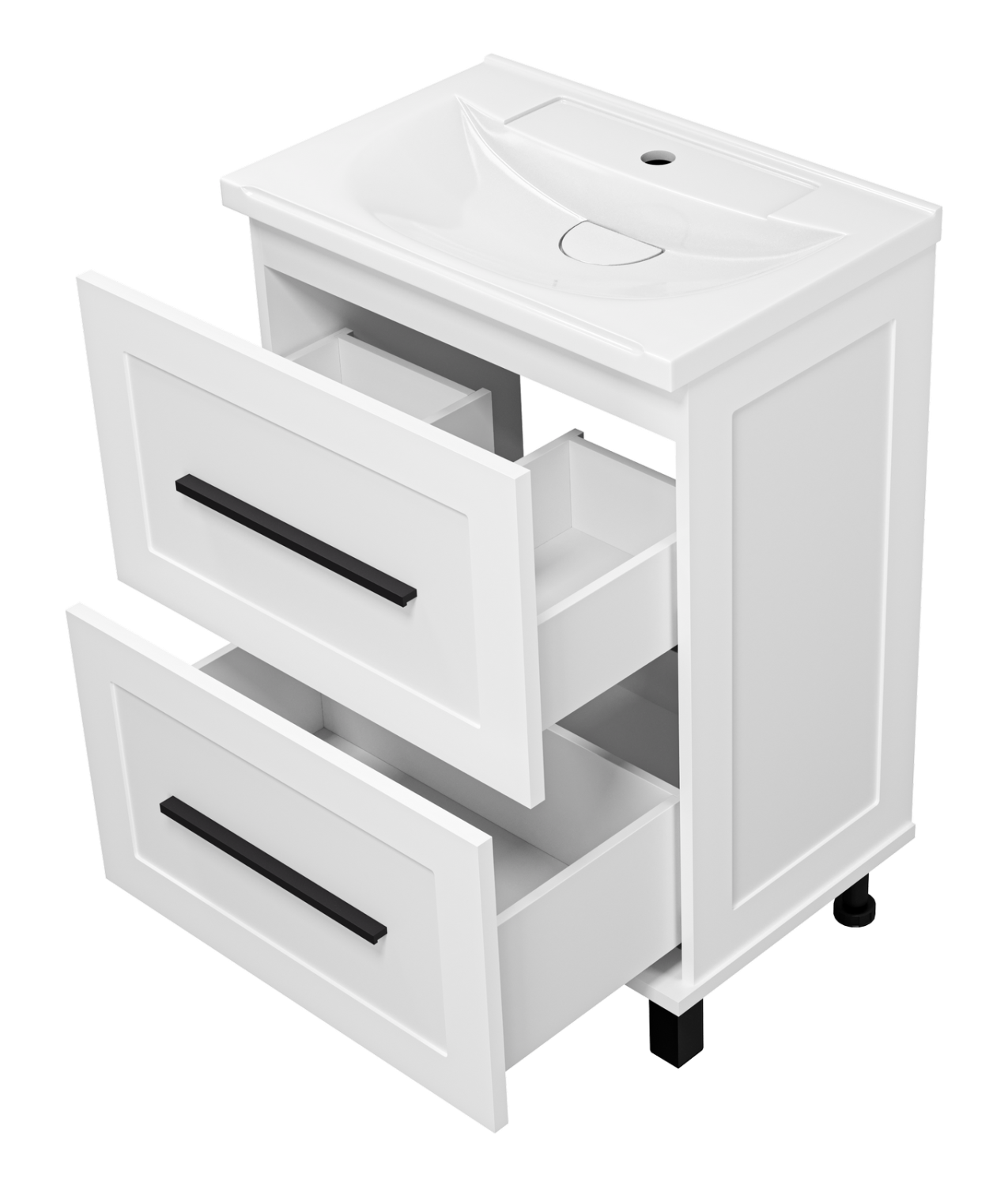 Тумба с раковиной Misty Модерн 60 белый