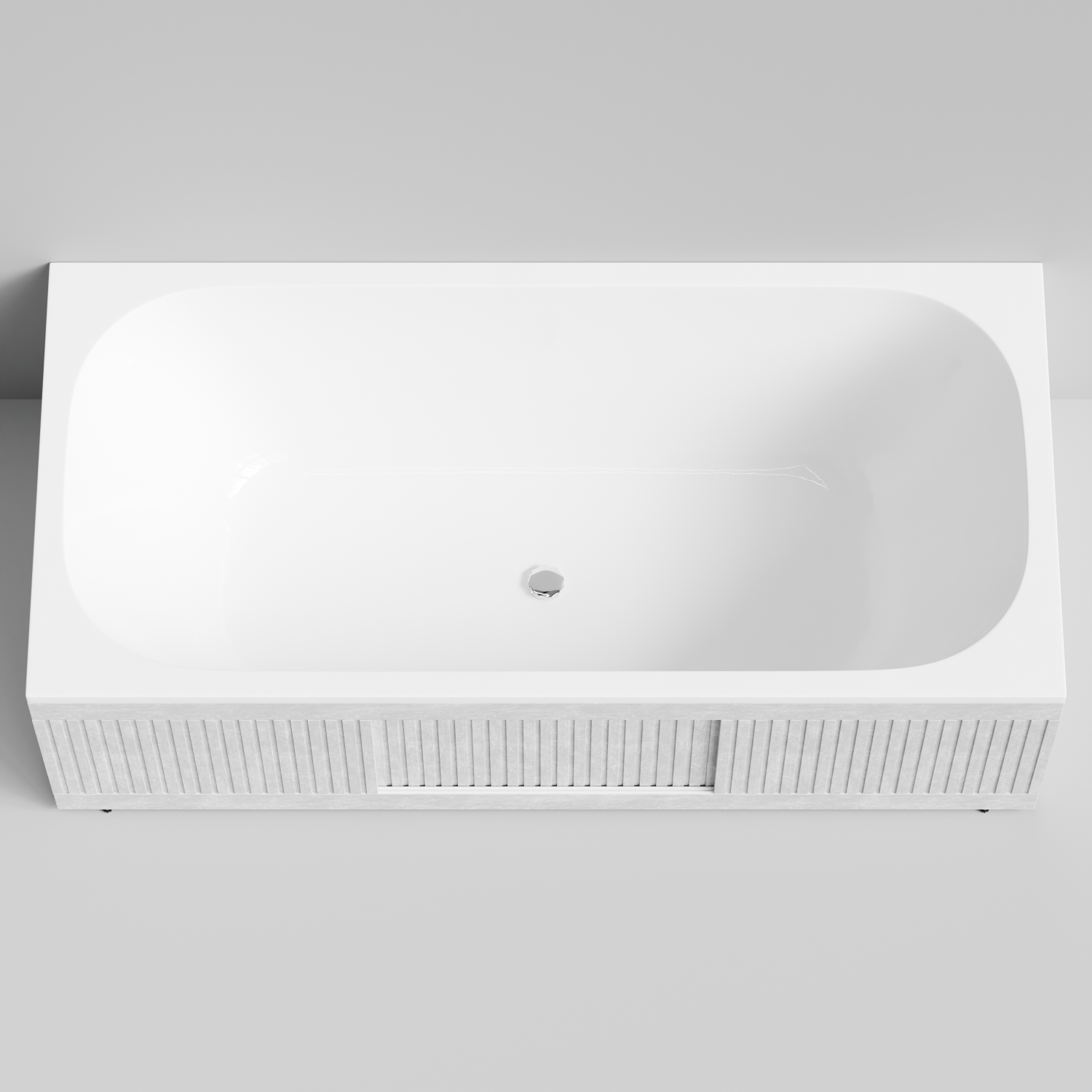 Экран под ванну Vod-ok Тач 180 раздвижной Белый камен