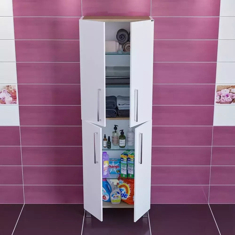 Пенал Санта Вегас 60 напольный, белый