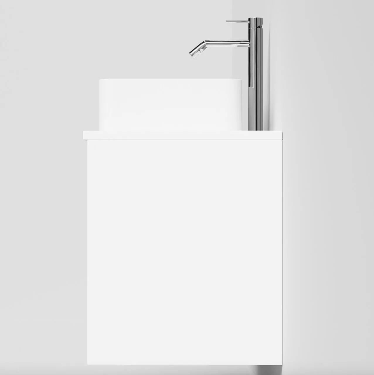 Тумба подвесная Vod-ok Аурум 100 с раковиной Олимпия 560, белый + 7 цветов от магазина Vanna-Vanna.ru!