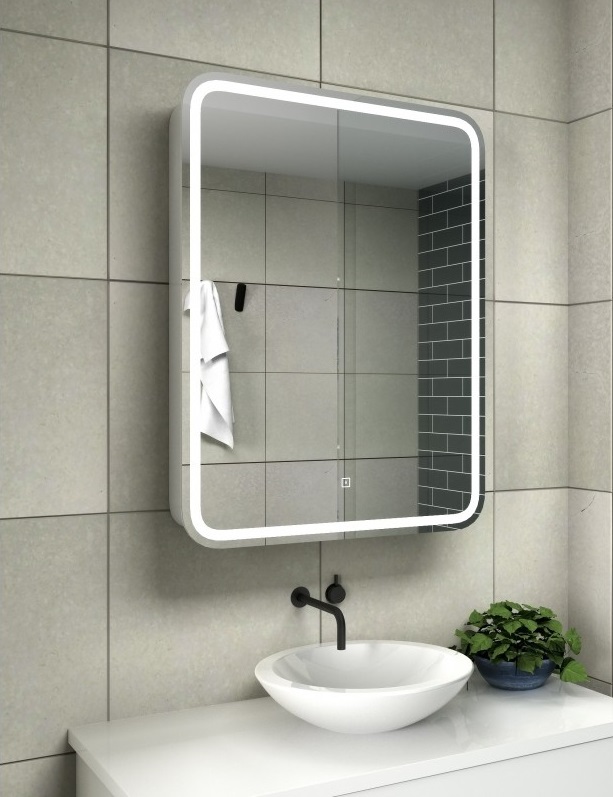 Зеркало - шкаф Relisan Angelica с подсветкой 600х800