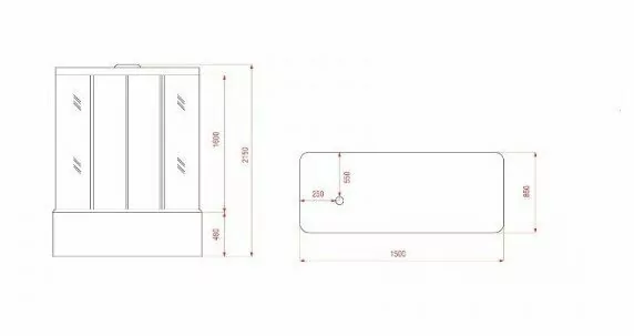Душевая кабина Arcus AS-606 120x85