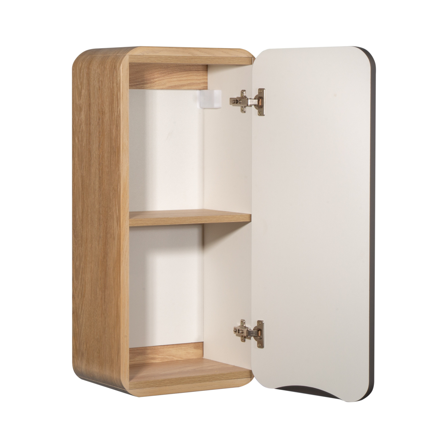 Шкаф навесной Runo Ницца 35 R дуб натуральный/графит