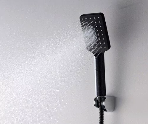 Лейка душевая WasserKraft A130, 3 режима, черный Soft-touch