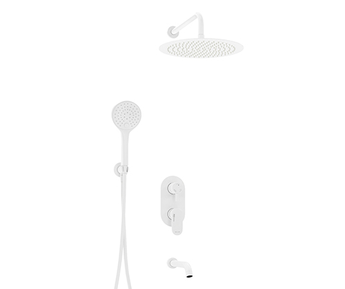 Душевой комплект WasserKraft A85161 белый Soft-touch