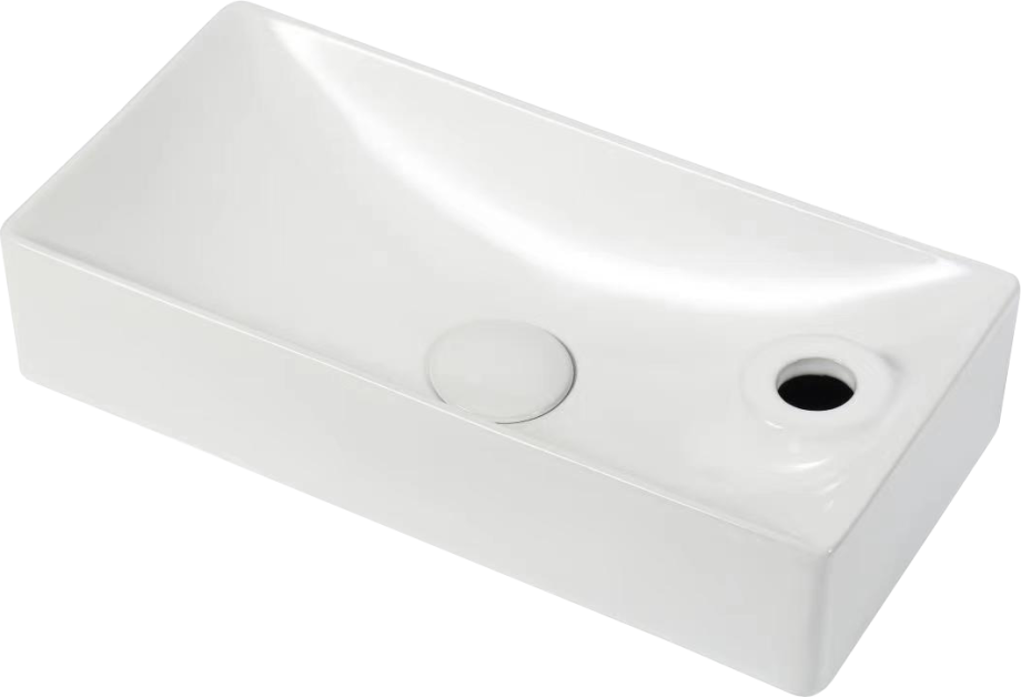 Раковина SantiLine SL-2023 L накладная, белая