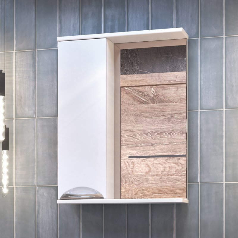 Зеркало со шкафчиком Vigo Callao 50 L, белый