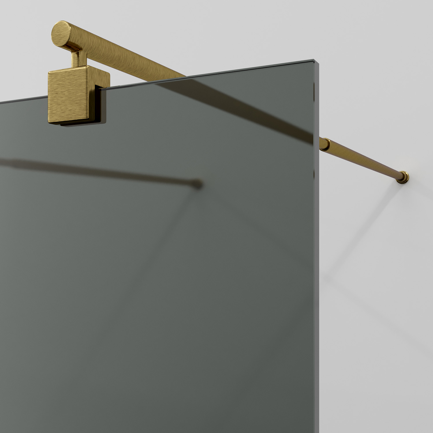 Душевая перегородка WasserKRAFT Vechte 60W39BG-TG матовое золото