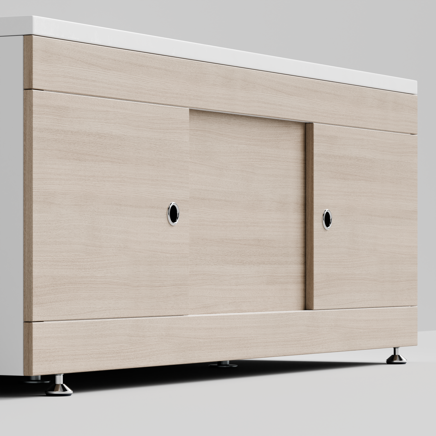 Экран под ванну купе Vod-ok 150 раздвижной дуб