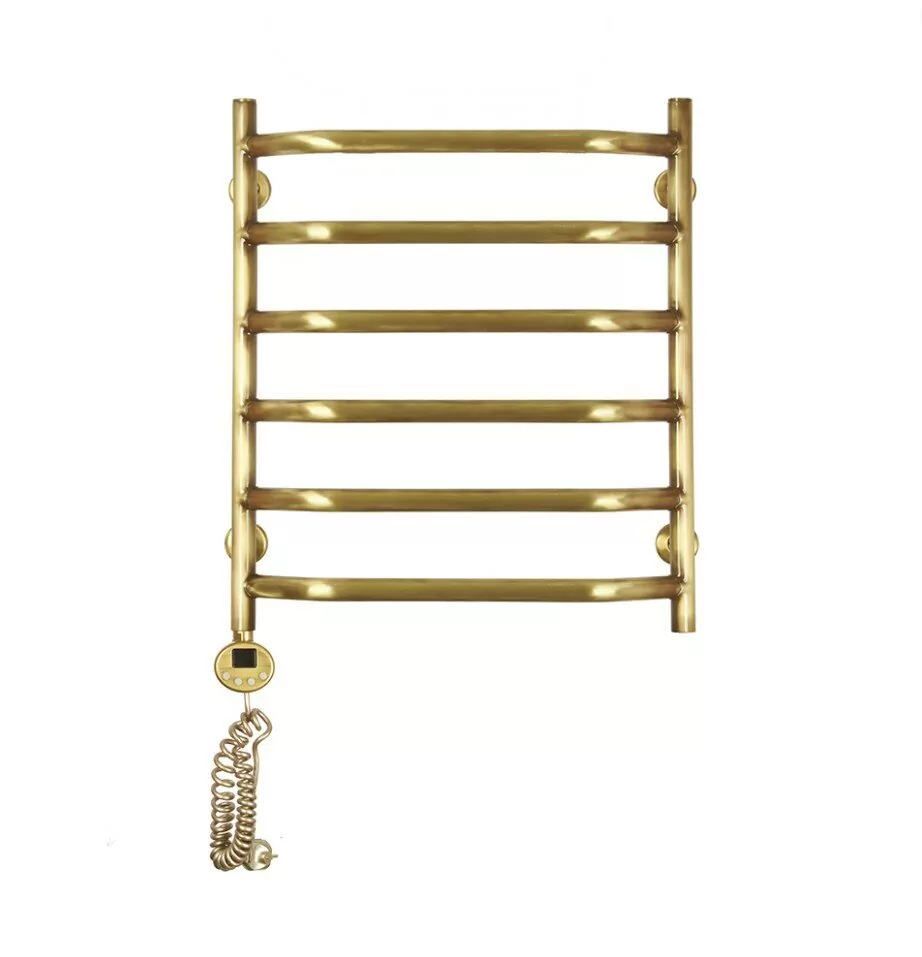 Полотенцесушитель электрический Domoterm Лаура Плюс П6 500х600 АБР EL, античная бронза