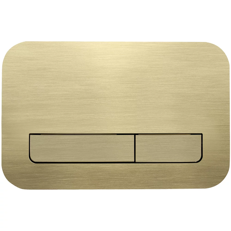 Кнопка смыва Veconi FLUSH V12, FLV12-G, 240х162х7, пластик, золото брашинг