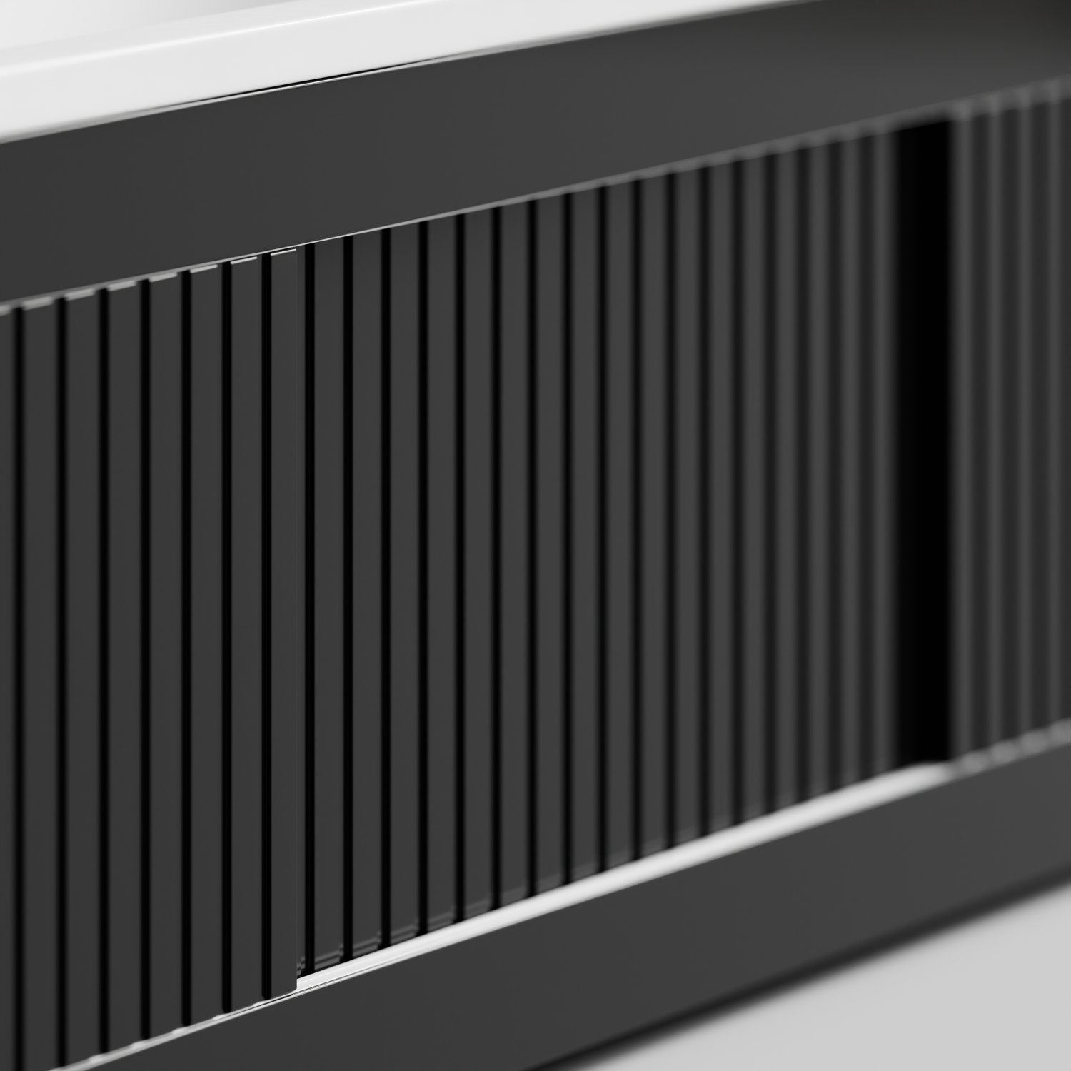 Экран под ванну Vod-ok Тач 170 раздвижной Черный глянец