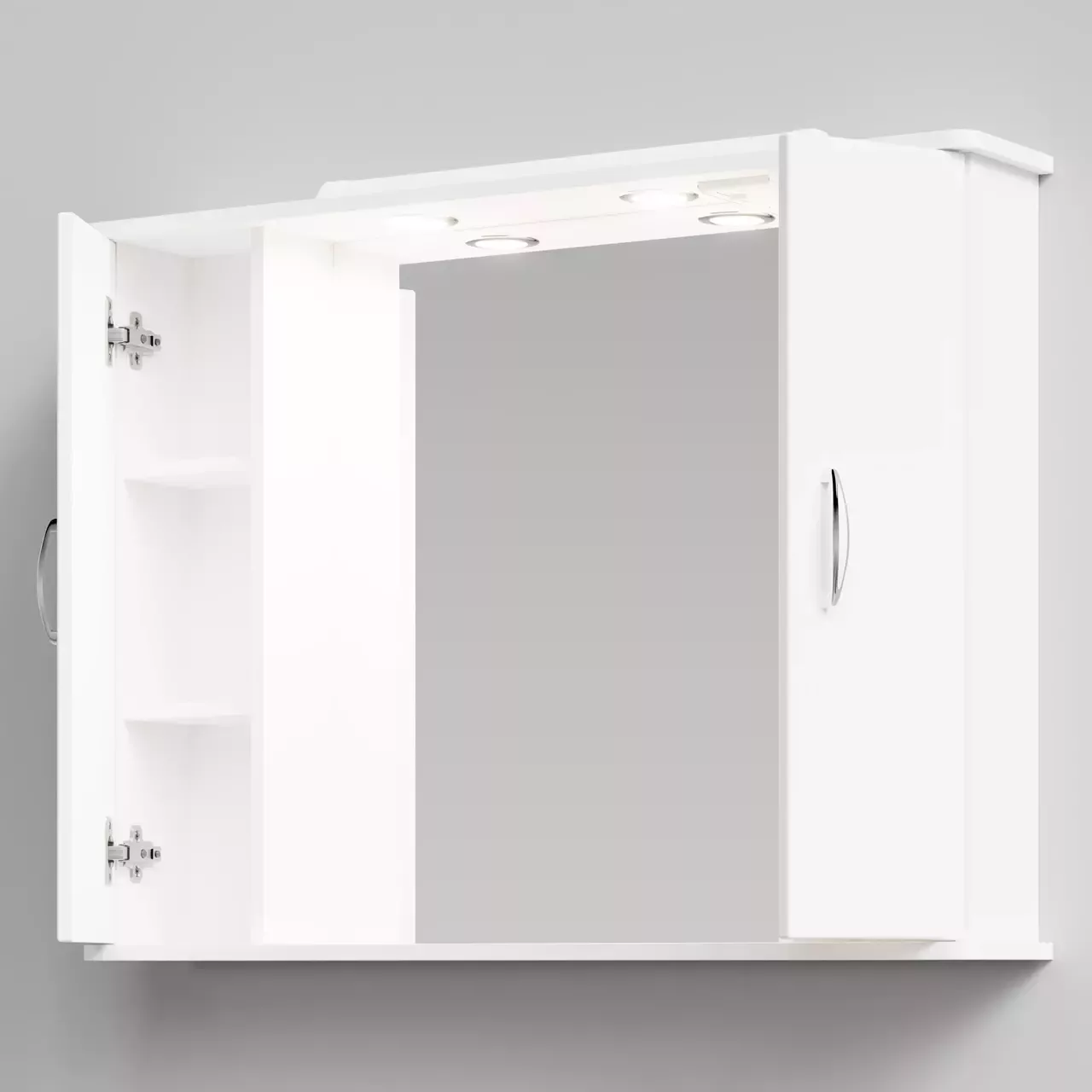 Зеркало-шкаф Vod-ok Колумбия 105 свет, белый