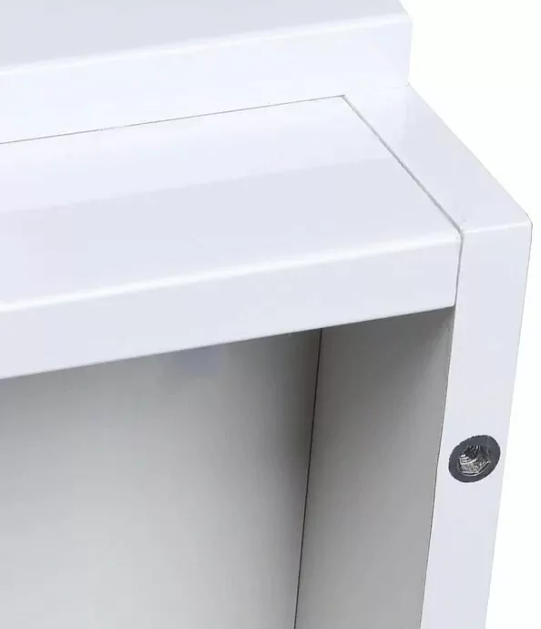 Тумба напольная Style Line Даллас 140 Люкс Plus ПВХ с раковиной Даллас 140 под стиральную машину, два ящика, левая, белая