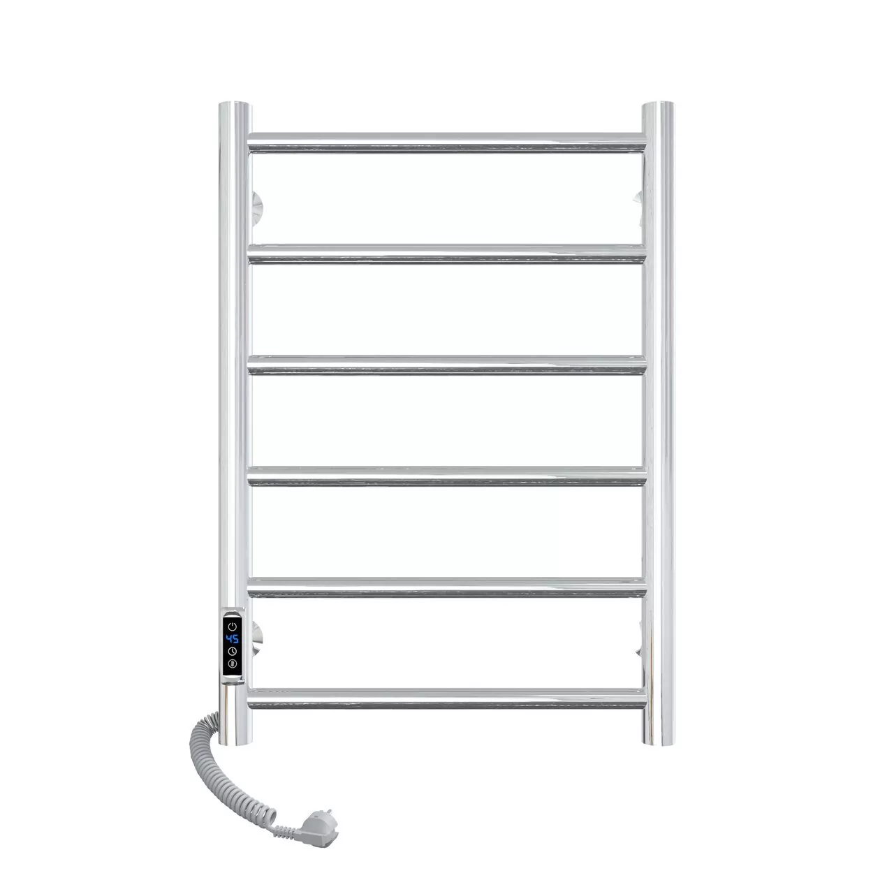 Полотенцесушитель электрический Laris Джаз П6 400х600 с терморегулятором, левый, хром