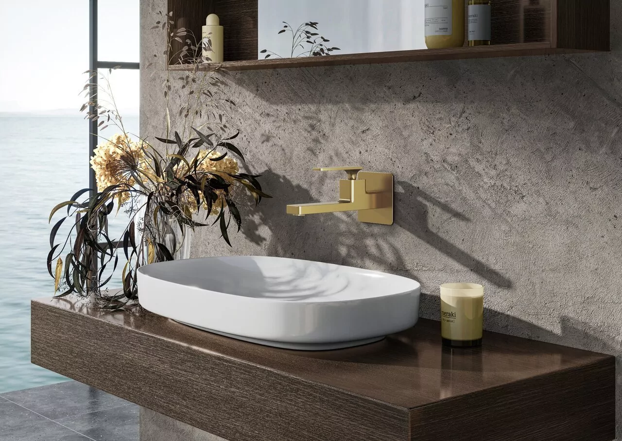 Смеситель для раковины Timo Torne 4372/17SM матовое золото