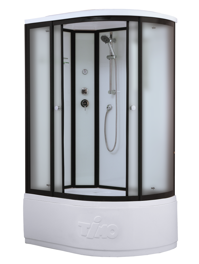 Душевая кабина Timo Standart T-6620 Black Fabric L (120*85*220), турецкая баня хамам