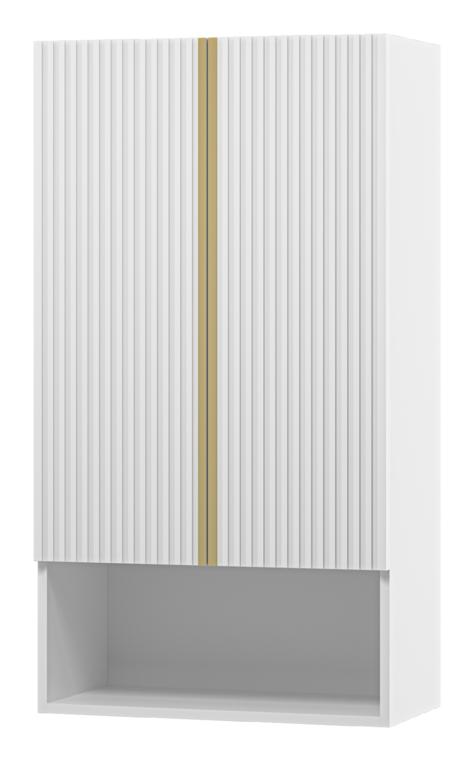 Шкаф навесной Brevita Vega 60 белый/золото