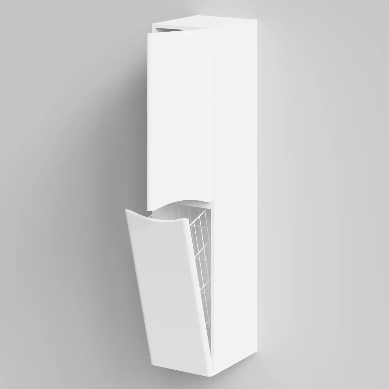 Пенал Vod-ok Адель 30 L/R, 2 двери, подвесной, с корзиной, белый + 13 цветов от магазина Vanna-Vanna.ru!