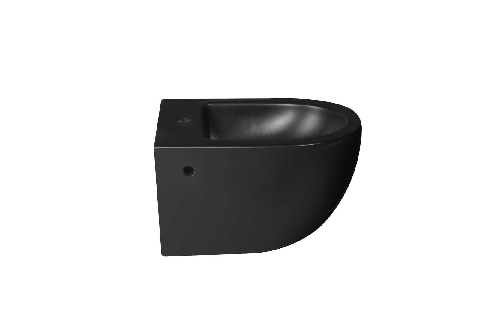 Унитаз - биде подвесное SantiLine SL-5058MB овальное, черный матовый