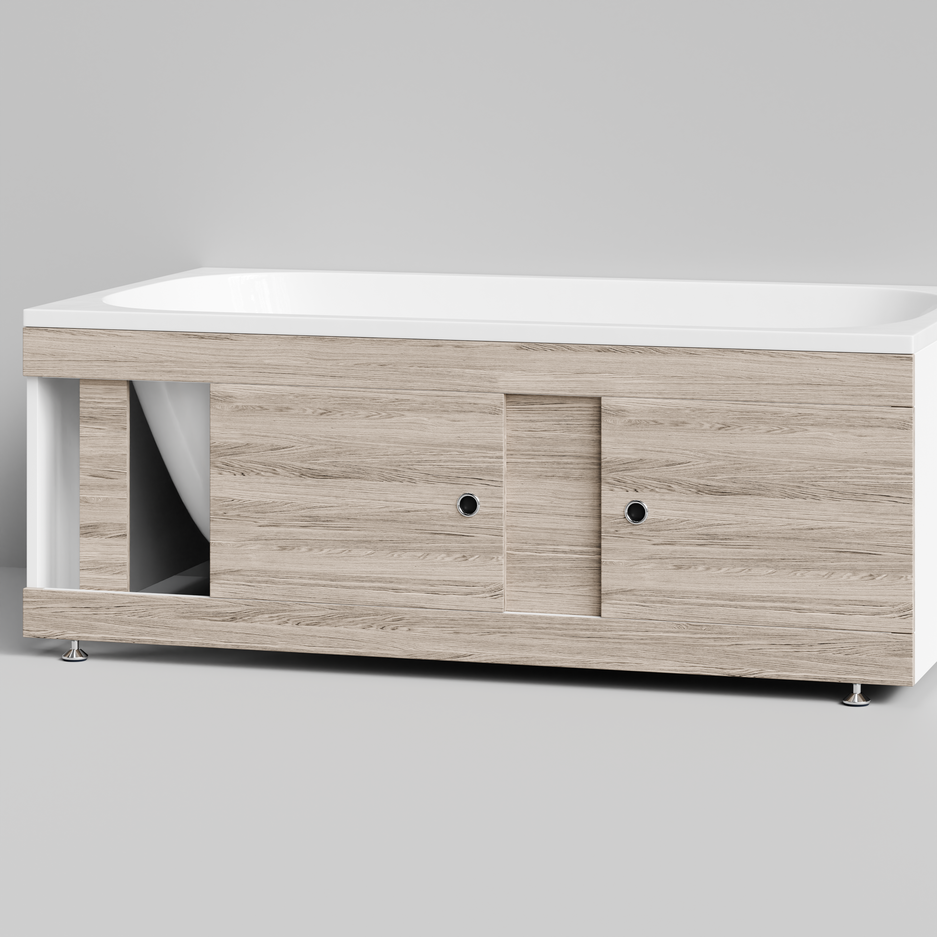 Экран под ванну Vod-ok Купе 150 раздвижной Дубослив ореховый светлый