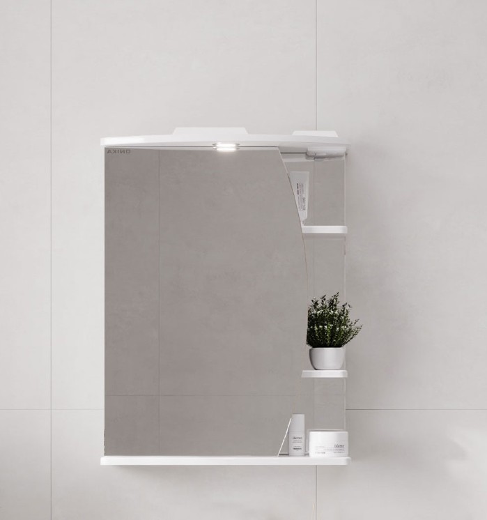 Зеркало-шкаф Onika Луна 55.01 L свет, белый