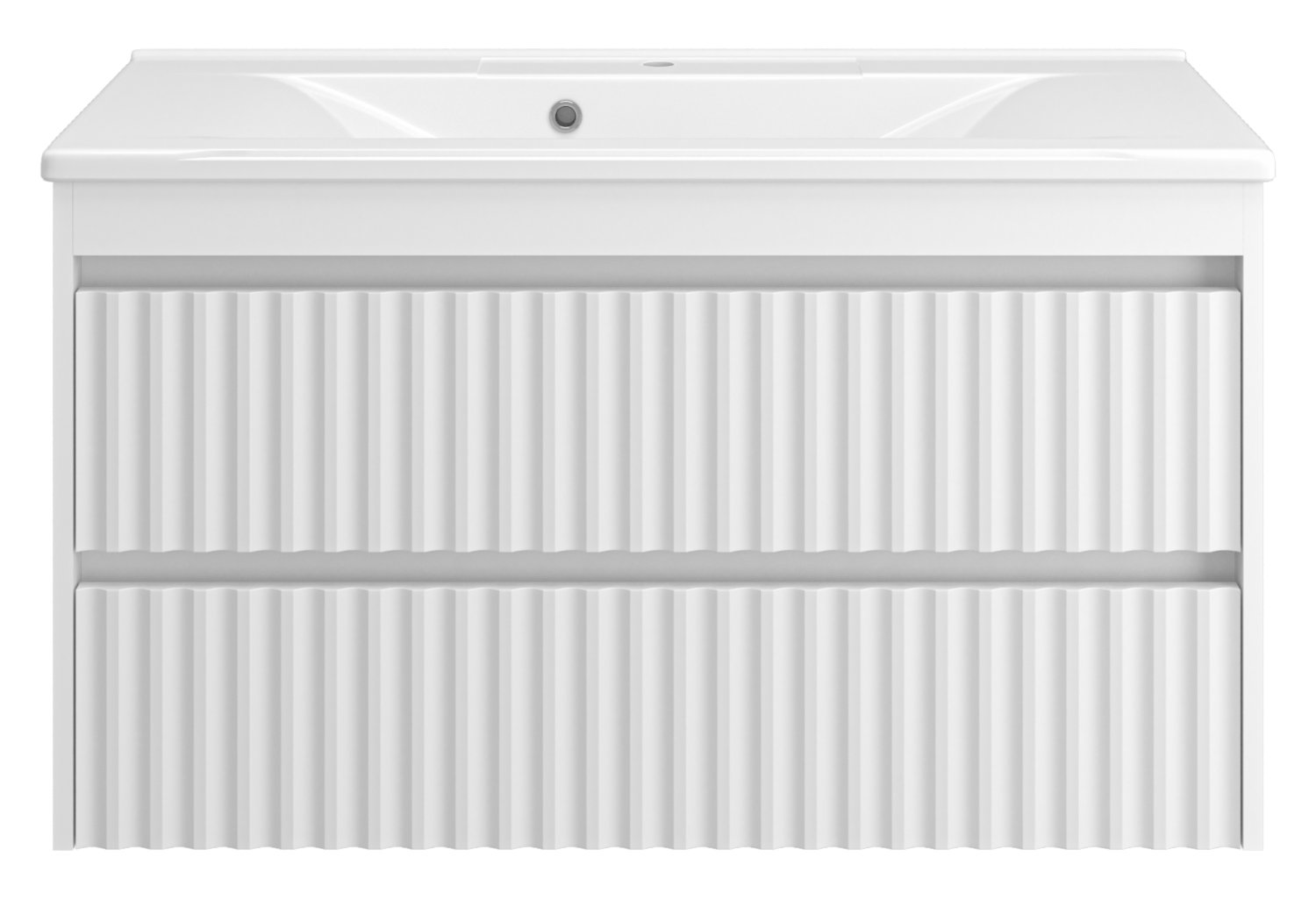 Тумба с раковиной Brevita Balaton 100 подвесная, белый