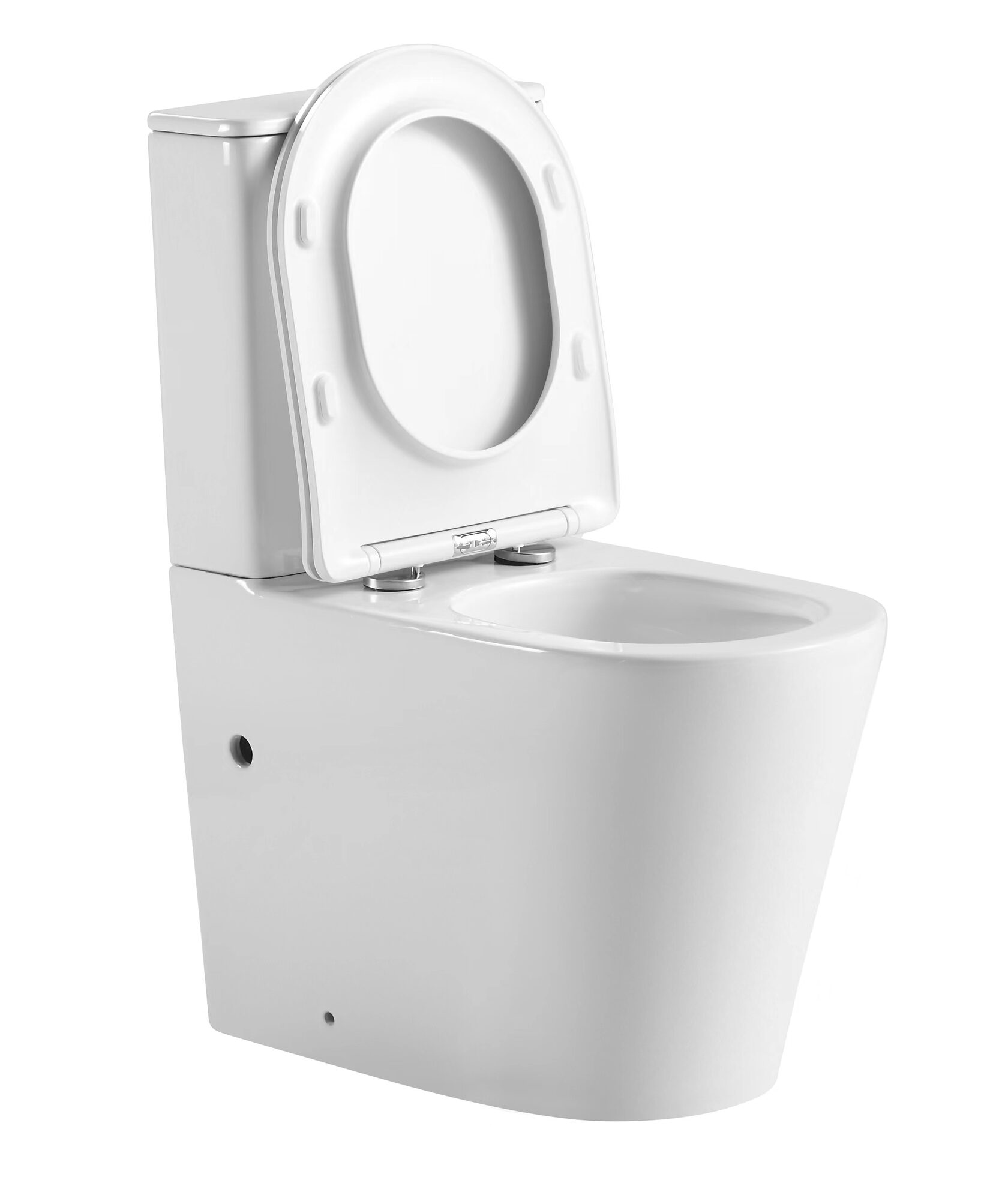 Унитаз SantiLine SL-5026 напольный, безободковый, торнадо, белый