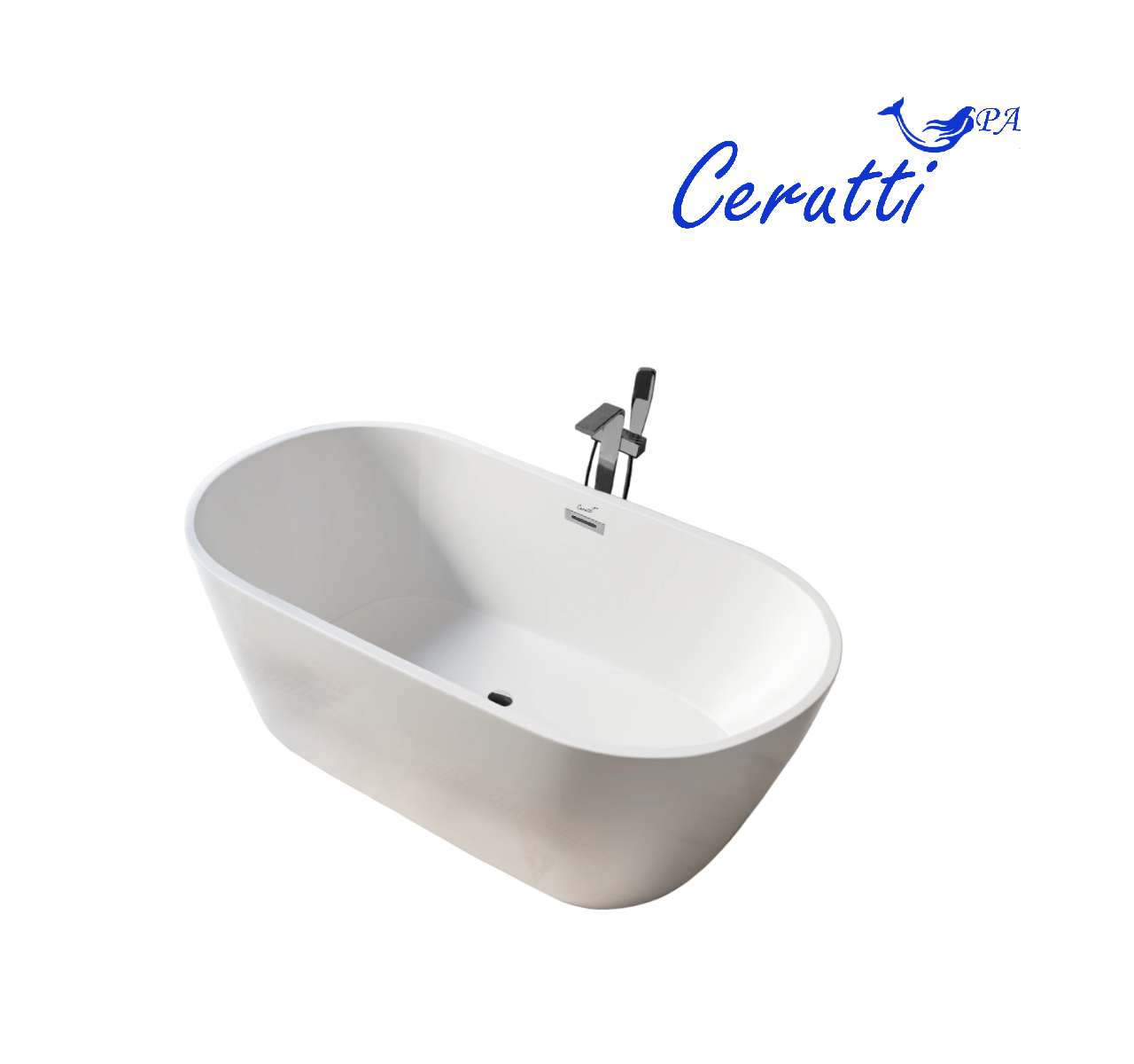 Ванна акриловая Cerutti Spa RESIA170II отдельностоящая (1700x750x600)