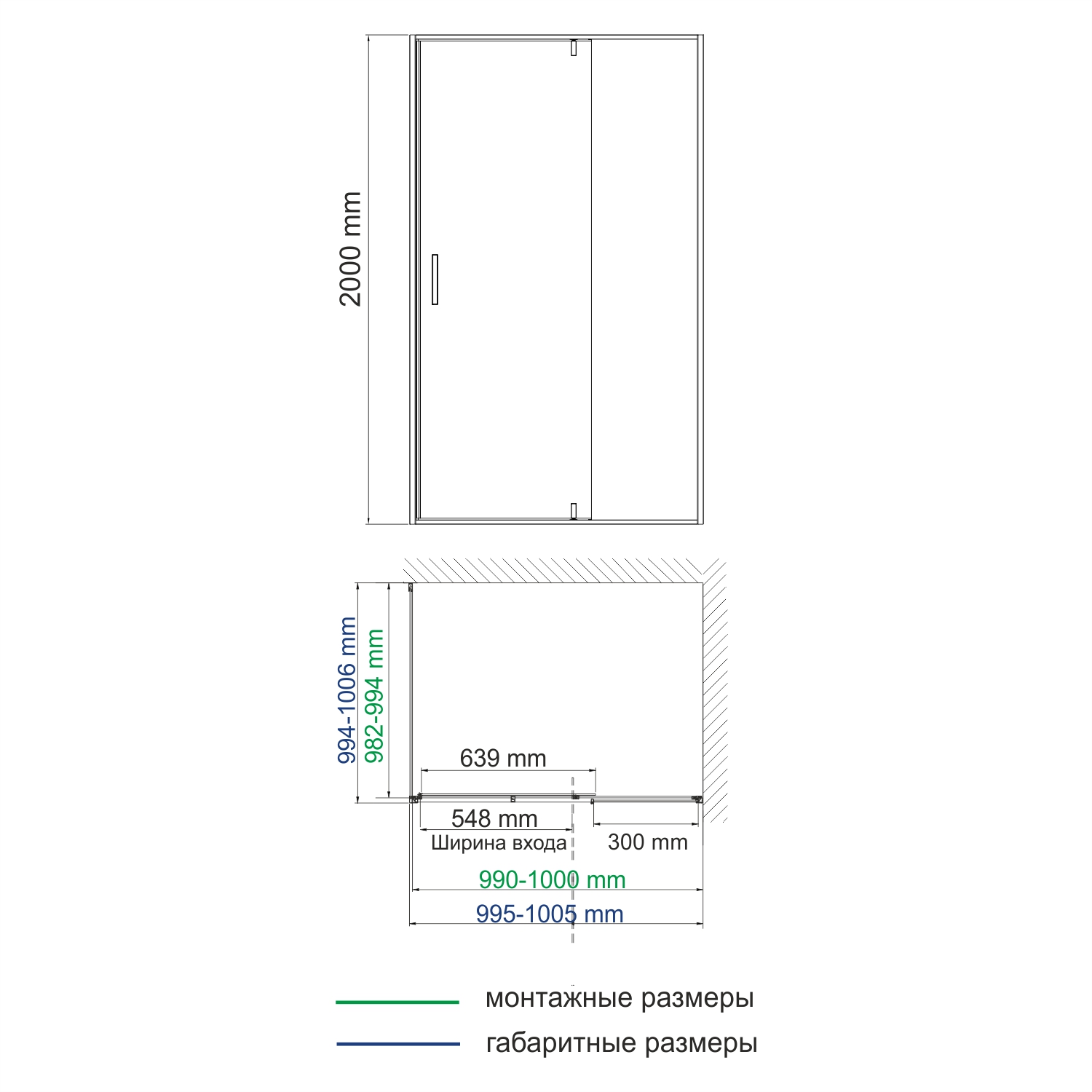 Душевой уголок WasserKraft Spree 14P19 100х100 квадратный, без поддона, прозрачное стекло, никель