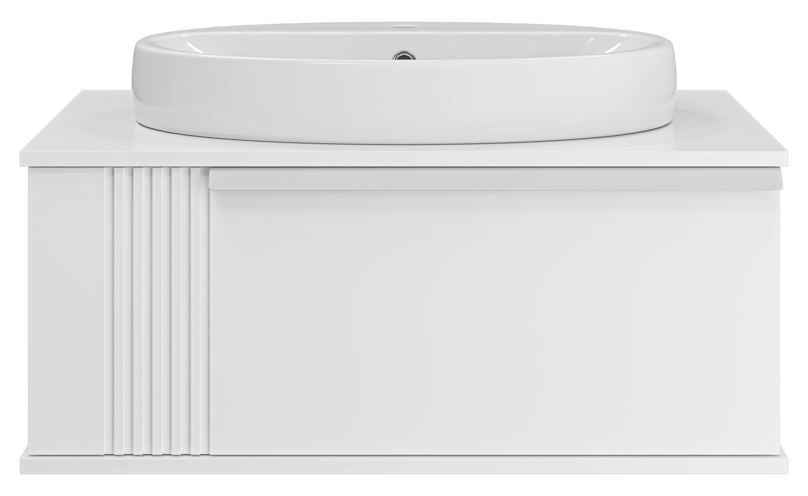 Тумба с раковиной Brevita Savoy 80 подвесная, белый