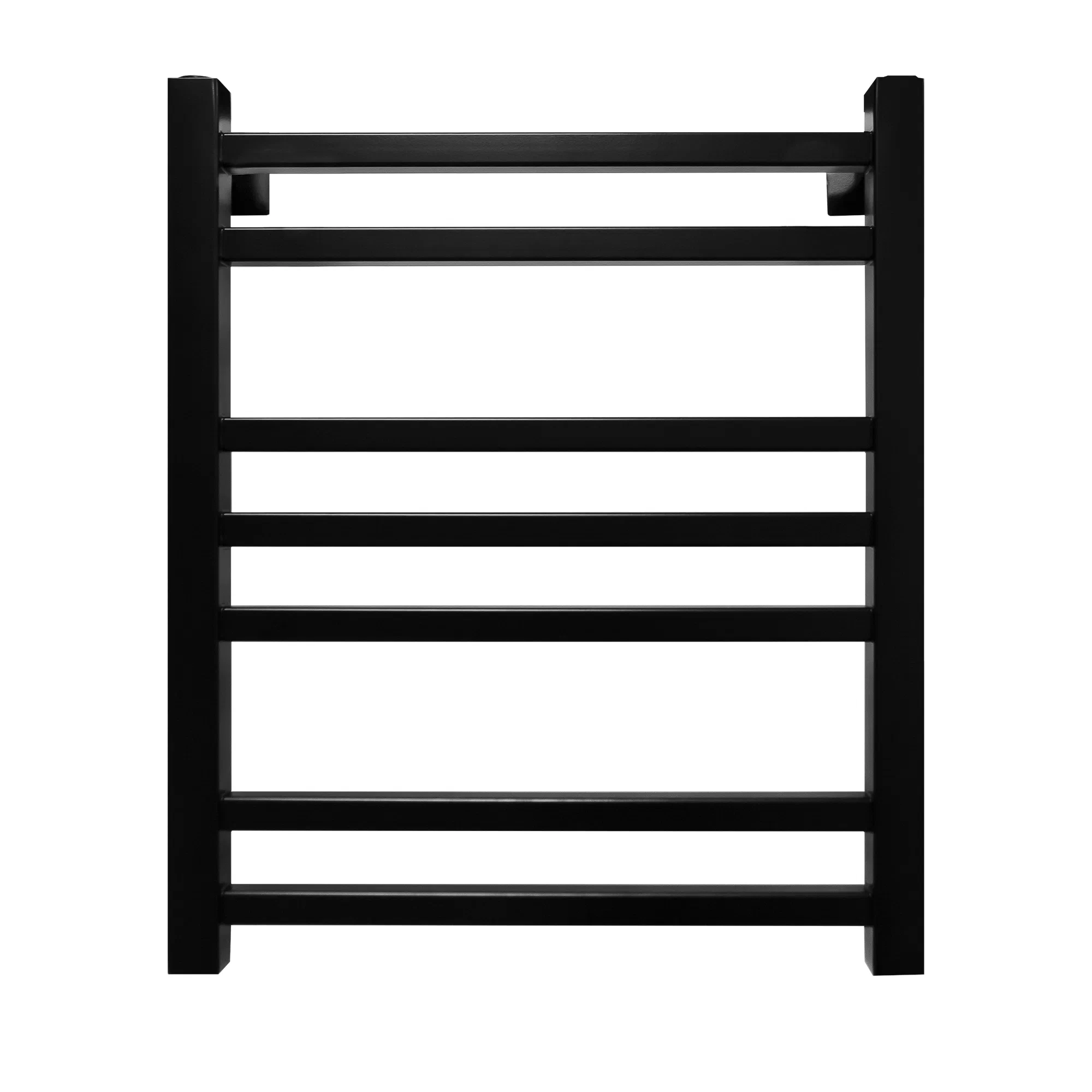 Полотенцесушитель водяной Energy Techno 600x400 черный матовый, лесенка, квадратный профиль, окрашенная сталь AISI304