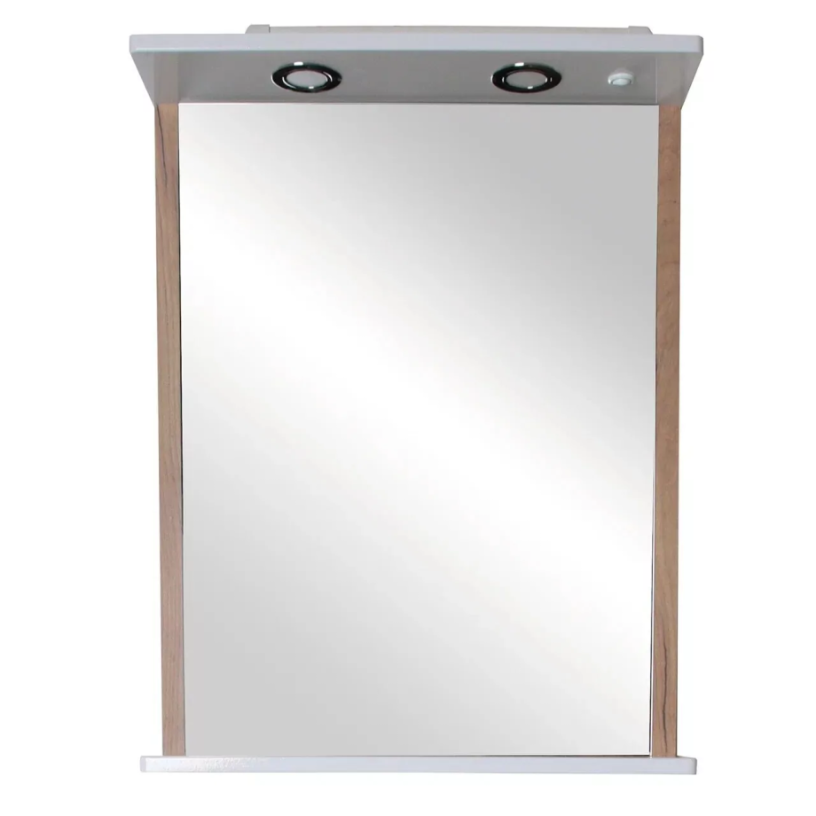 Зеркало Асб-мебель Альпина 60 с белый/дуб золотой