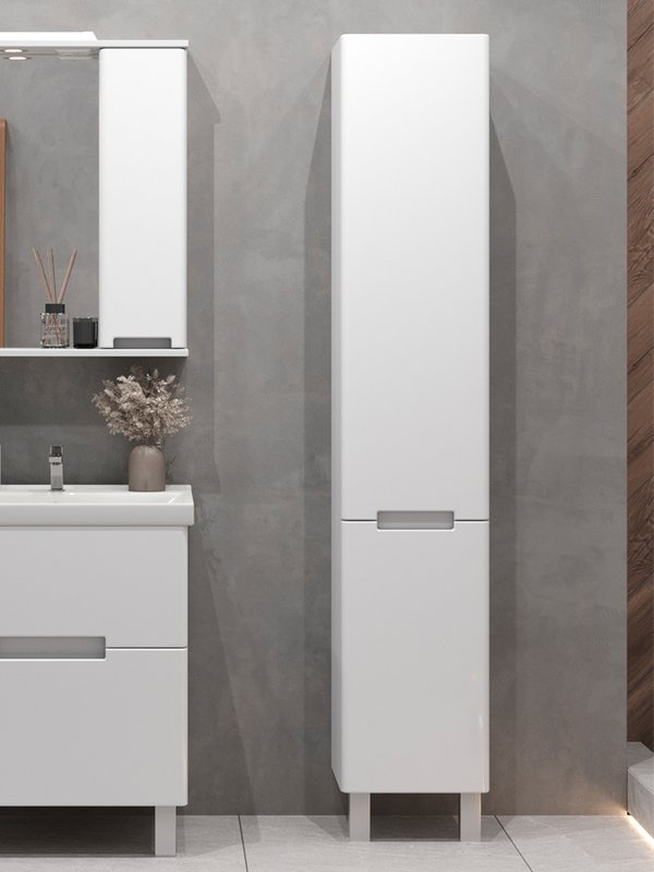 Пенал напольный/подвесной SanStar Ориана, универсальный, белый