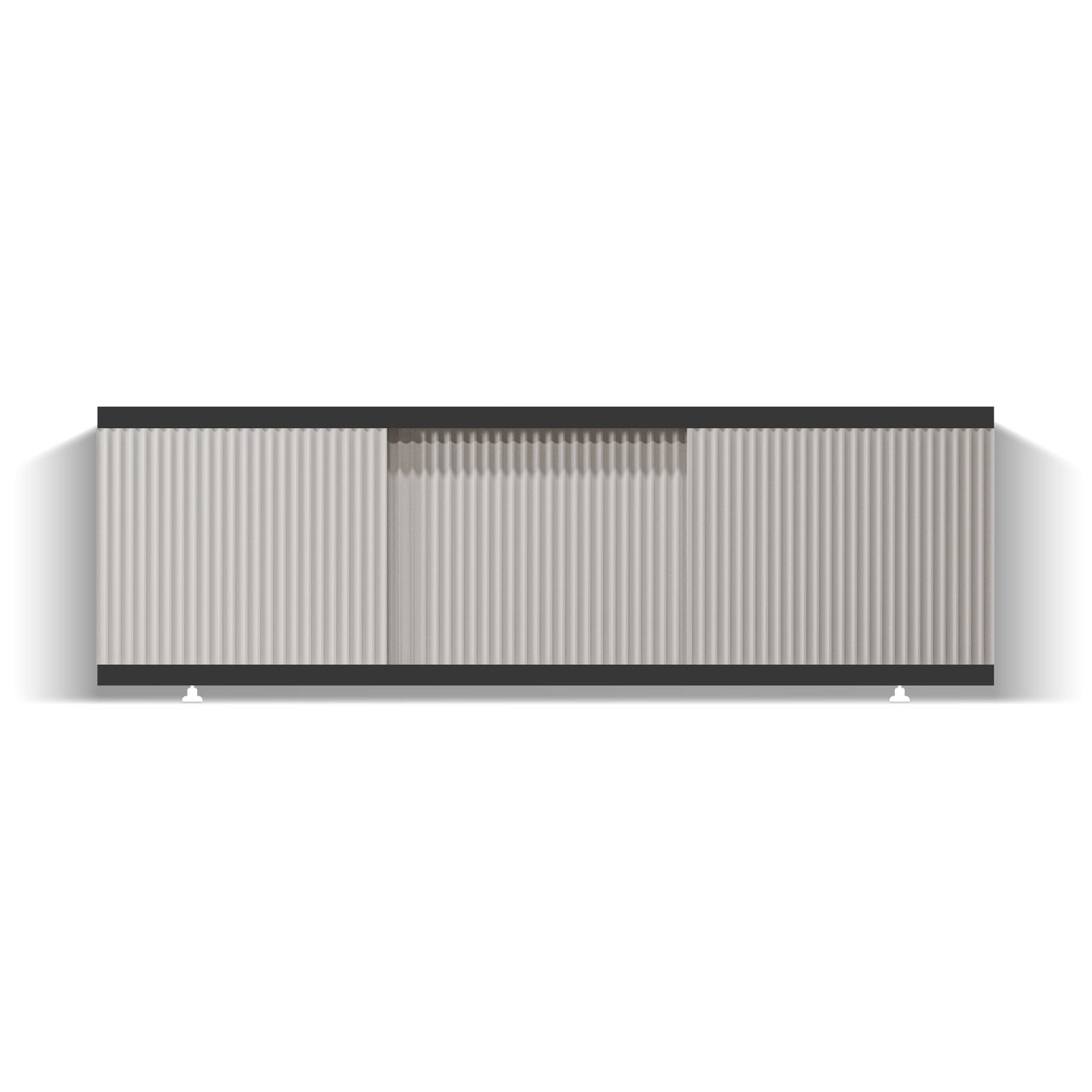 Экран под ванну Alavann Альт Блэк 170 бежевый с фрезеровкой, из МДФ, раздвижной