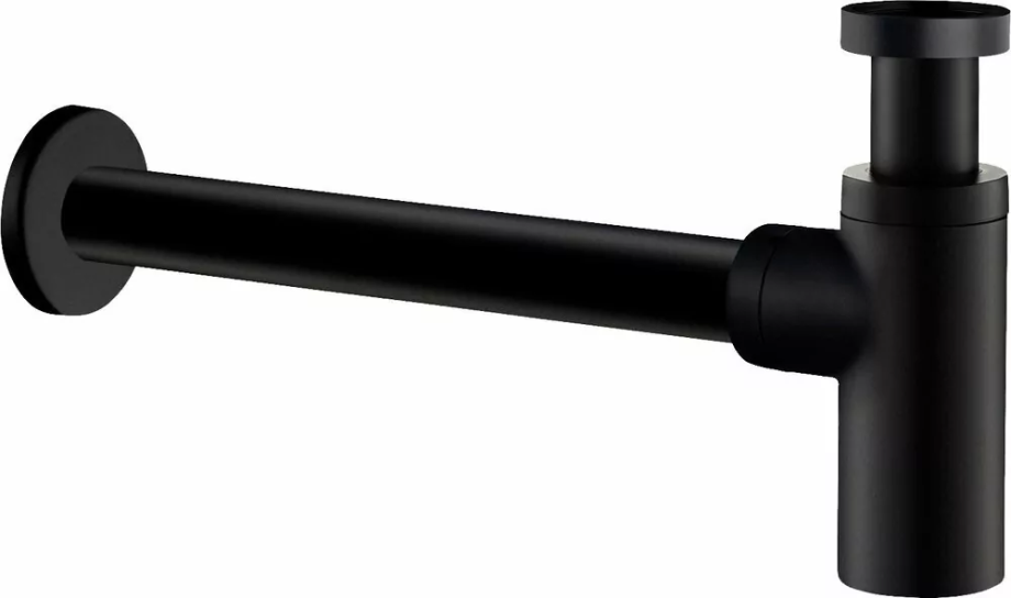 Сифон для раковины Timo 958/03L чёрный матовый