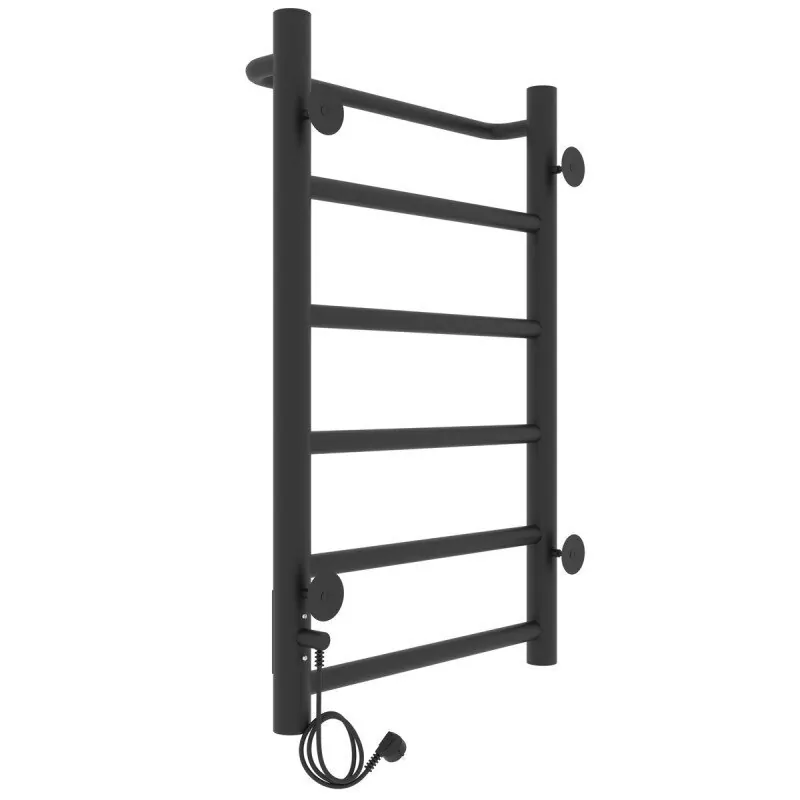 Полотенцесушитель электрический Laris Прайм ЧК 400х600 правый, черный матовый от магазина Vanna-Vanna.ru!