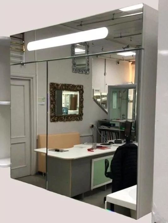 Зеркало-шкаф Emmy Сигма 60 свет, правое, белый