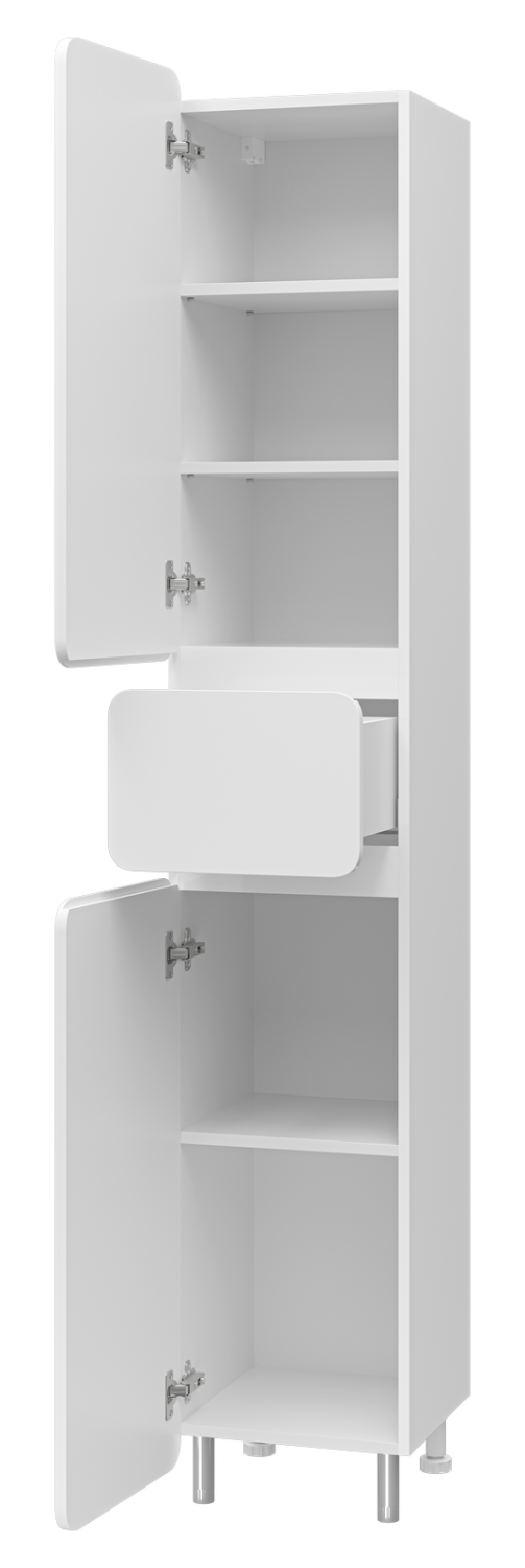 Пенал Misty Чегет 35 напольный, L, белый