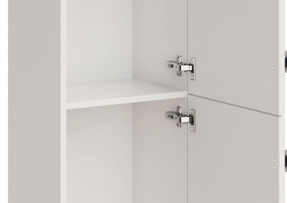 Пенал ASB Woodline Федерика 40 R напольный, белый