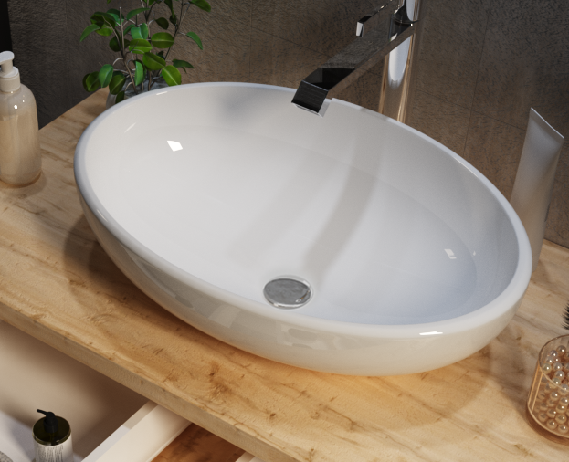 Тумба подвесная 1Marka Grunge loft 80П с раковиной Roll 53, 1 ящик, дуб вотан