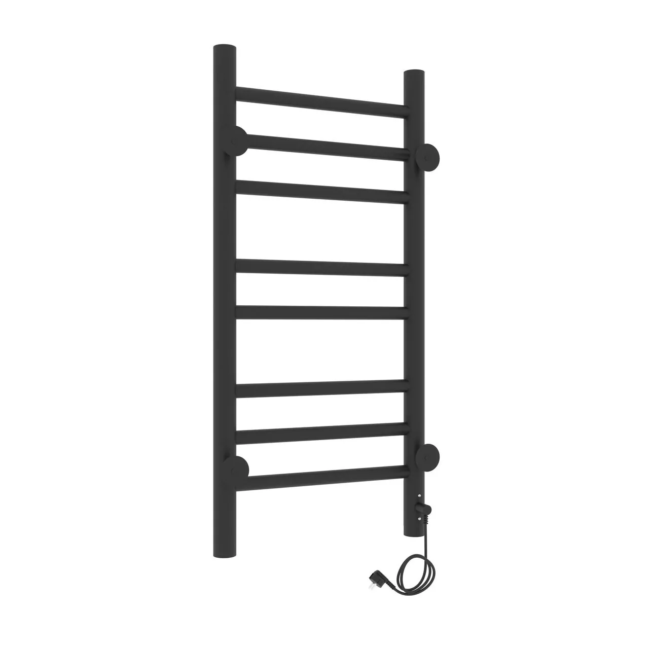 Полотенцесушитель электрический Laris Лаванда ЧКЧ П8 300х700 левый, черный матовый